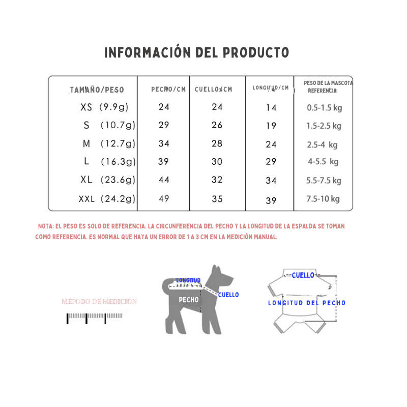 SPORTPET  - Disfraces Divertidos y Lindos Para Mascotas, (PERROS GATOS)